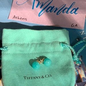 Authentic Tiffany & Co. Amazonite Earrings!